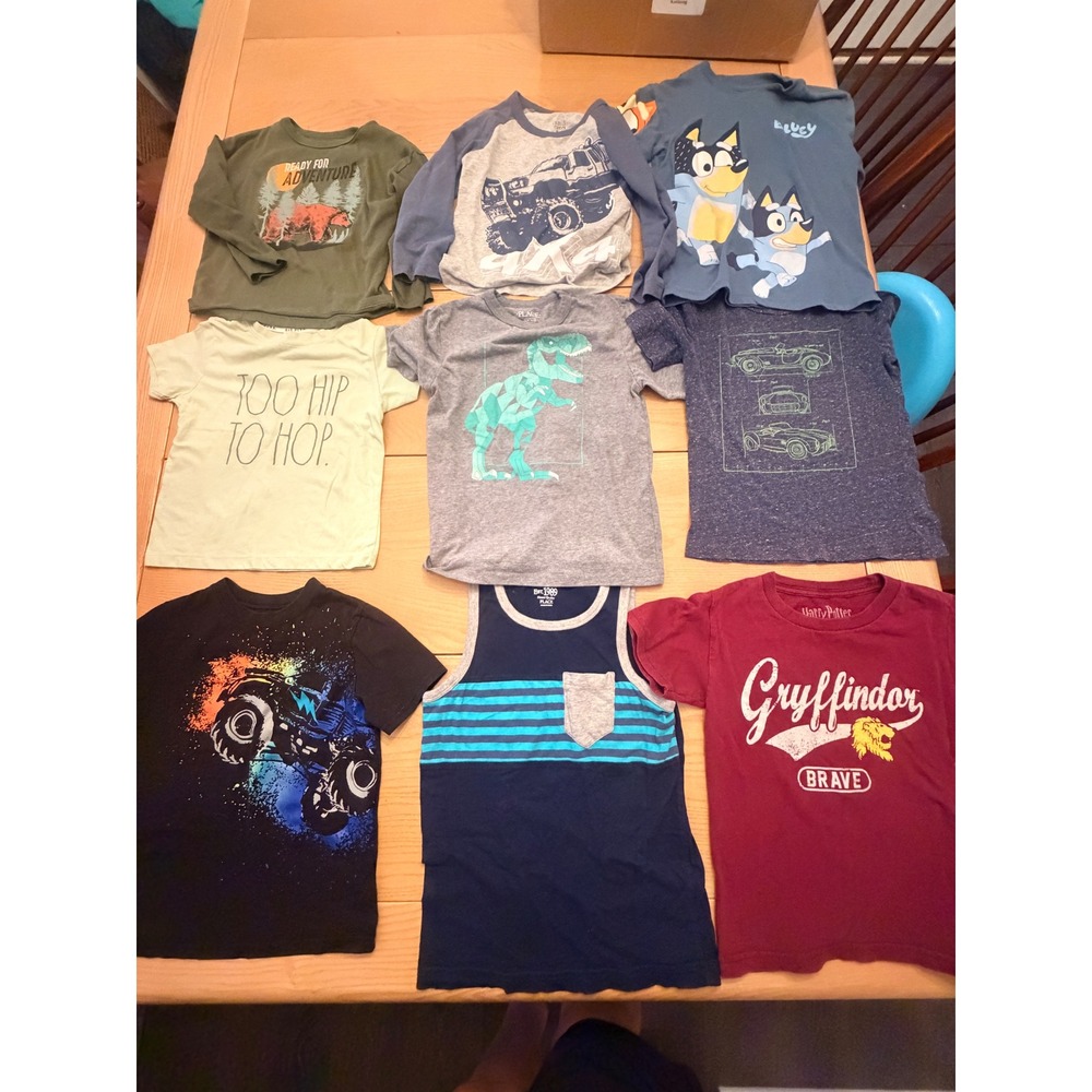 Mixed Brand Graphic T Shirt Hoodie Lot Boys Size 5-6 Casual Indie Skater